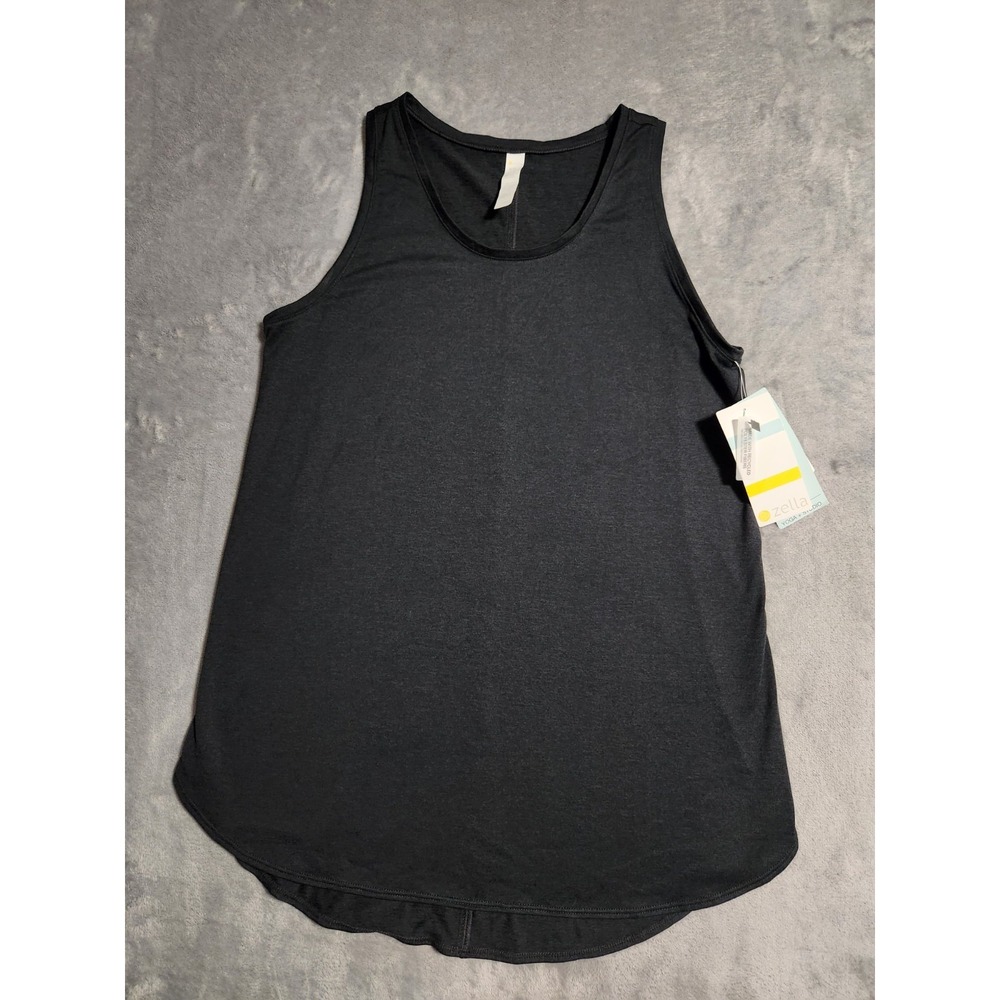 New $39 Zella Women's XS Black Active Performance Tank Top NWT Moisture Wicking